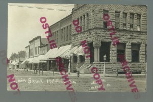 Holstein IOWA RPPC 1911 MAIN STREET Bank nr Cherokee Ida Grove Storm Lake