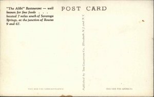 Malta Corners NY New York Alibi Restaurant Postcard