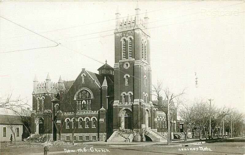 NE, Kearney, Nebraska, Methodist Episcopal Church, S.D. Butcher, RPPC