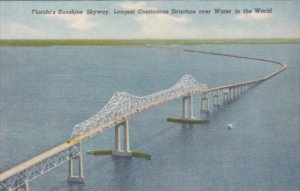 Florida St Petersburg The Sunshine Skyway Bridge Curteich