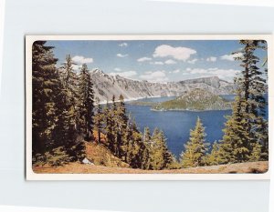 Postcard Picturesque Crater Lake National Park Oregon USA