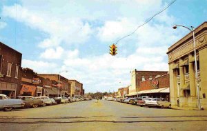 Bankhead Street Rexall Drug Store New Albany Mississippi 1960s postcard