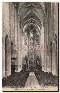 Postcard Old Basilica of Our Lady of Clery Great nave