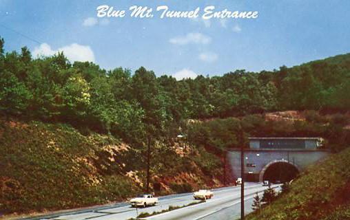 PA - Pennsylvania Turnpike. Blue Mountain Tunnel Entrance