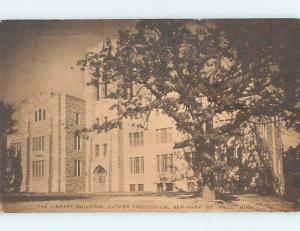 Unused Divided Back LIBRARY SCENE St. Paul Minnesota MN hs2426