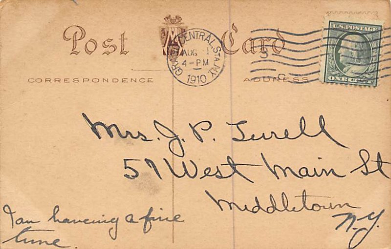 Prize Winner Horse 1910 postal marking on front