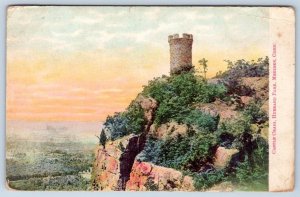 Pre-1906 CASTLE CRAIG HUBBARD PARK MERIDEN CONNECTICUT CT*LANGSDORF POSTCARD