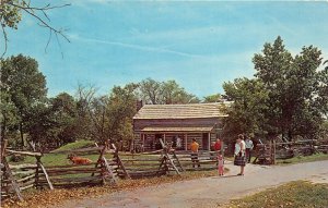 New Salem Illinois 1960s Postcard Rutledge Tavern at New Salem State Park