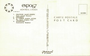 Canada Montreal Expo 67 Multiview Vintage Postcard 08.10