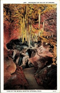 Entering Valley Dreams Cave Winds Manitou Springs Colorado Colo Postcard UNP Vtg 