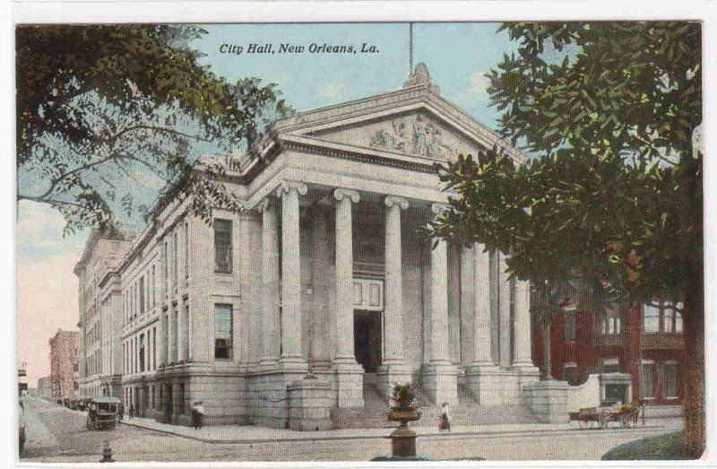 City Hall New Orleans Louisiana 1910c postcard
