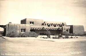 RPPC White Sands Nat'l Monument Museum, Alamogordo, NM c1940s Vintage Postcard