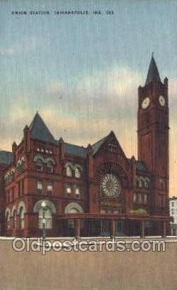 Union Station, Indianapolis, IN, Indiana USA Train Railroad Station Depot Unu...