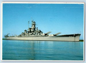 Mobile Alabama Postcard USS Atlantic Fleet British Home Warship Battleship 1983