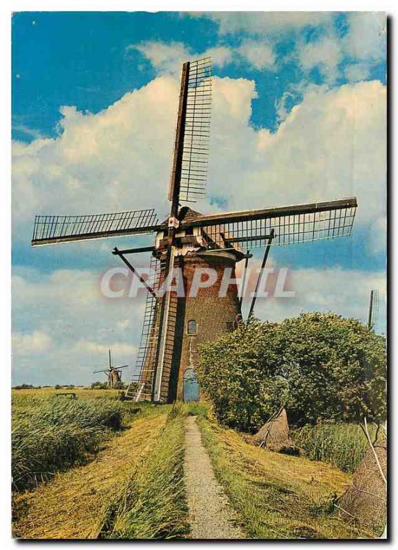 Postcard Modern Kinderdijk Watermolen