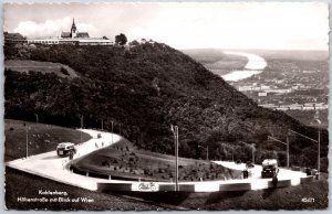 1950's Kahlenberg Hohenstrabe Mit Blick Auf Wien Real Photo RPPC Posted Postcard