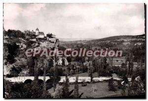 Modern Postcard Chateau Belcastel and Vallee of the Dordogne near the Caves o...