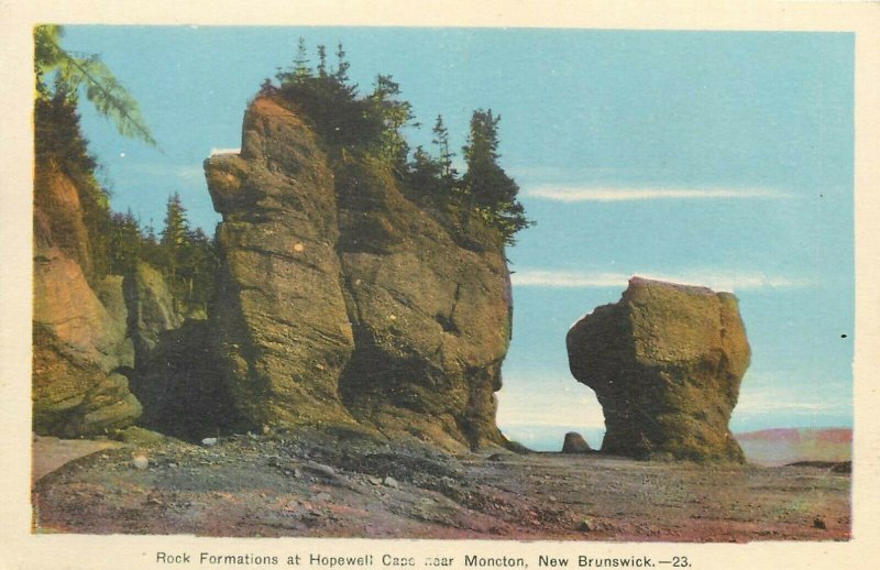 Rock Formations at Hopewell Cape near Moncton New Brunswick Canada