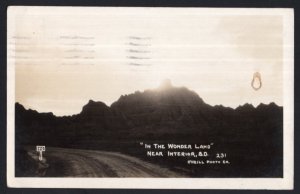 South Dakota In The Wonder Land near INTERIOR - pm1928 - RPPC