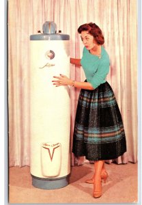 Jetglas Day 'n Night Water Heater Advertising UNP Chrome Postcard B18