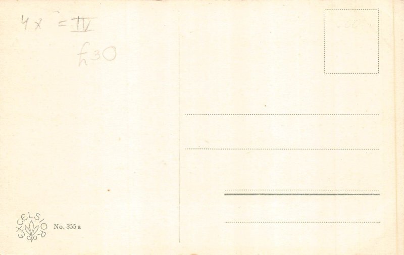 Pentecost Greetings Anthropomorphic Humanized Maybug Mail Coach postcard C317