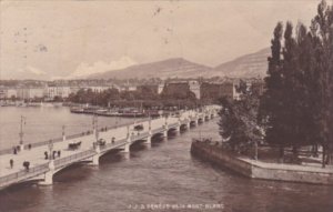 Switzerland Geneve et le Mont-Blanc 1913