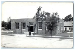 c1940's Post Office Building Hebron Nebraska NE RPPC Photo Vintage Postcard