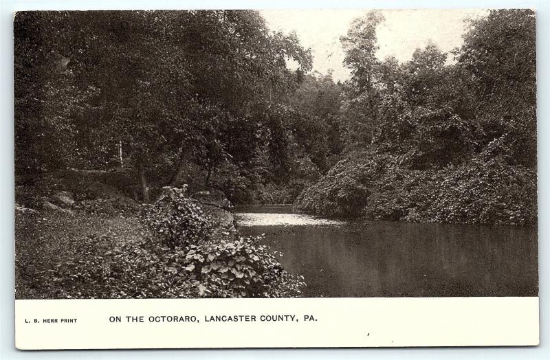 Postcard PA Lancaster County Pre 1908 View On The Octoraro R43