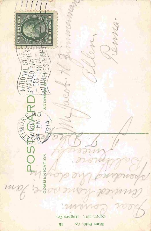 Hotel Emerson Baltimore Maryland 1914 postcard