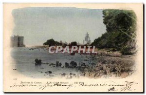 Surroundings of Cannes Old Postcard L & # 39ile Saint Honorat