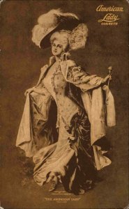 Antique Postcard ROSEBURG OR American Lady Corsets FASHION ADVERTISING