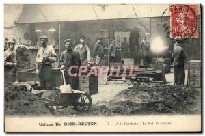 Old Postcard Automotive Puteaux Dion Mills Button foundry The casting hall Top