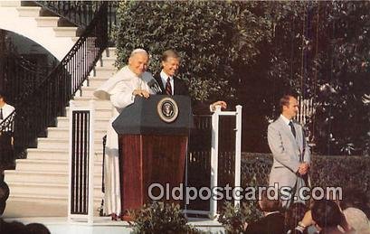 Pope John Paul II South Lawn, White House, USA Unused 