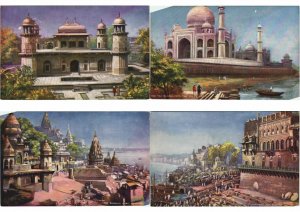 TUCK OILETTE ART INDIA 11 Vintage Postcards (L3167) 