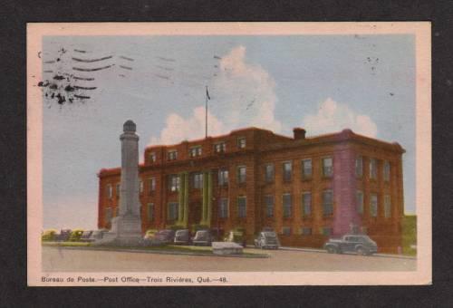 Post Office TROIS RIVIERES QUEBEC CANADA Postcard PC