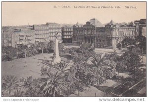 Algeria Oran La Place d'Armes et l'Hotel de Ville