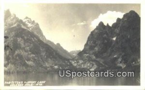 Real Photo - Jenny Lake - Jackson Hole, Wyoming