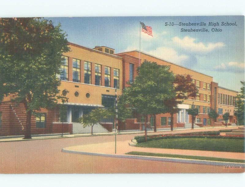 Linen HIGH SCHOOL SCENE Steubenville Ohio OH E2300