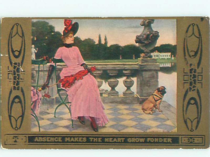 Divided-Back PRETTY WOMAN Risque Interest Postcard AA7863