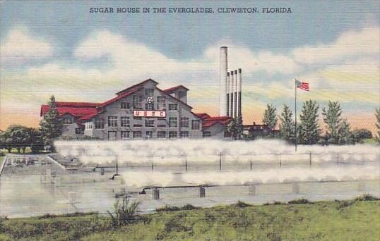 Florida Clewiston Sugar House In The Everglades 1949