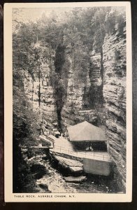 Vintage Postcard 1930-1945 Table Rock, Ausable Chasm, Adirondacks, New York (NY)