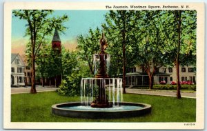 M-34187 The Fountain at Woodman Square Rochester New Hampshire