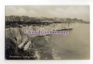 tq2038 - Kent - Cliffs and Shoreline looking West, from Broadstairs - Postcard