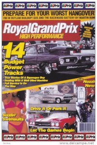 Drag Cars, Race Track, Royal Grand Prix Magazine, Vancouver, British Columbia...