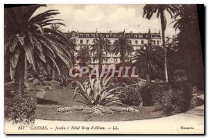 Old Postcard Cannes Garden Hotel Gray d Albion