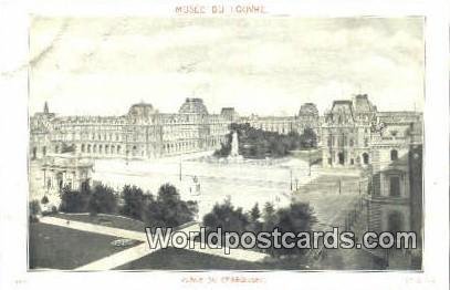 Place du Carrousel Musee du Louvre, France, Carte, Unused 