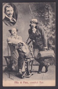 Vintage postcard Germany Flix & Flax Clowns