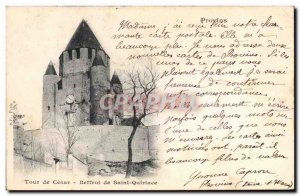 Postcard Old Chateau Provins Cesar Tower Belfry Saint Quiriace