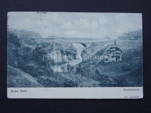 Sunderland ROKER PARK c1904 Postcard by Hills SOUTH SHEILDS DUPLEX POSTMARK 704