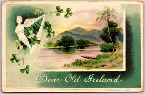 1913 Dear Old Ireland Souvenir Landscape Lake And Mountains Posted Postcard